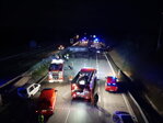 Nehoda a požár na dálnici D1 s tragickými následky