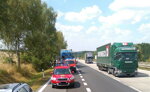 04.08.2015 Požár návěsu kamiónu na dálnici D1