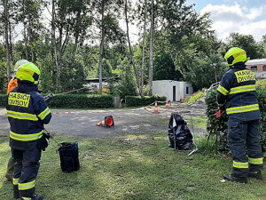 Po bouři problémy ve vodáckém kempu u Sázavy